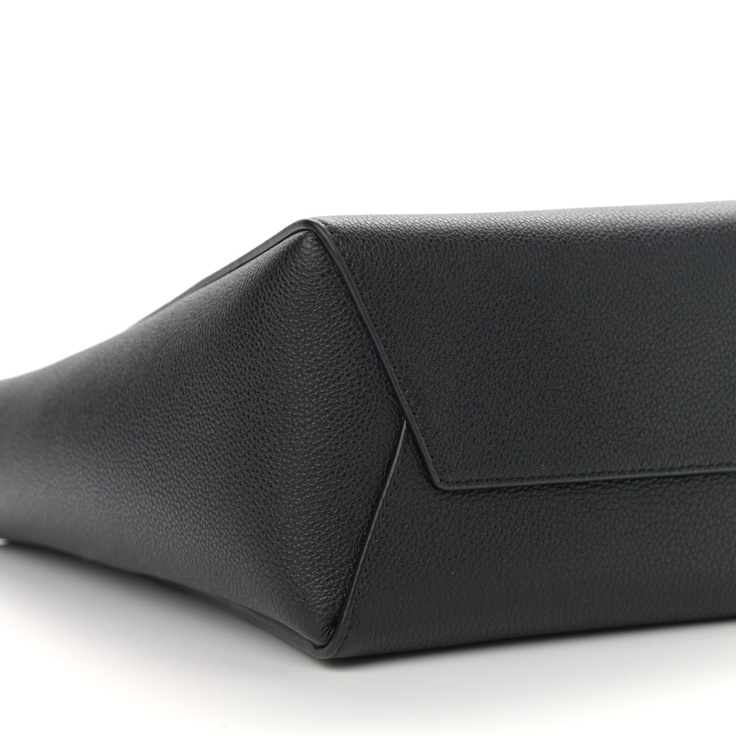 Soft Grained Calfskin Small Sangle Bucket Bag Black