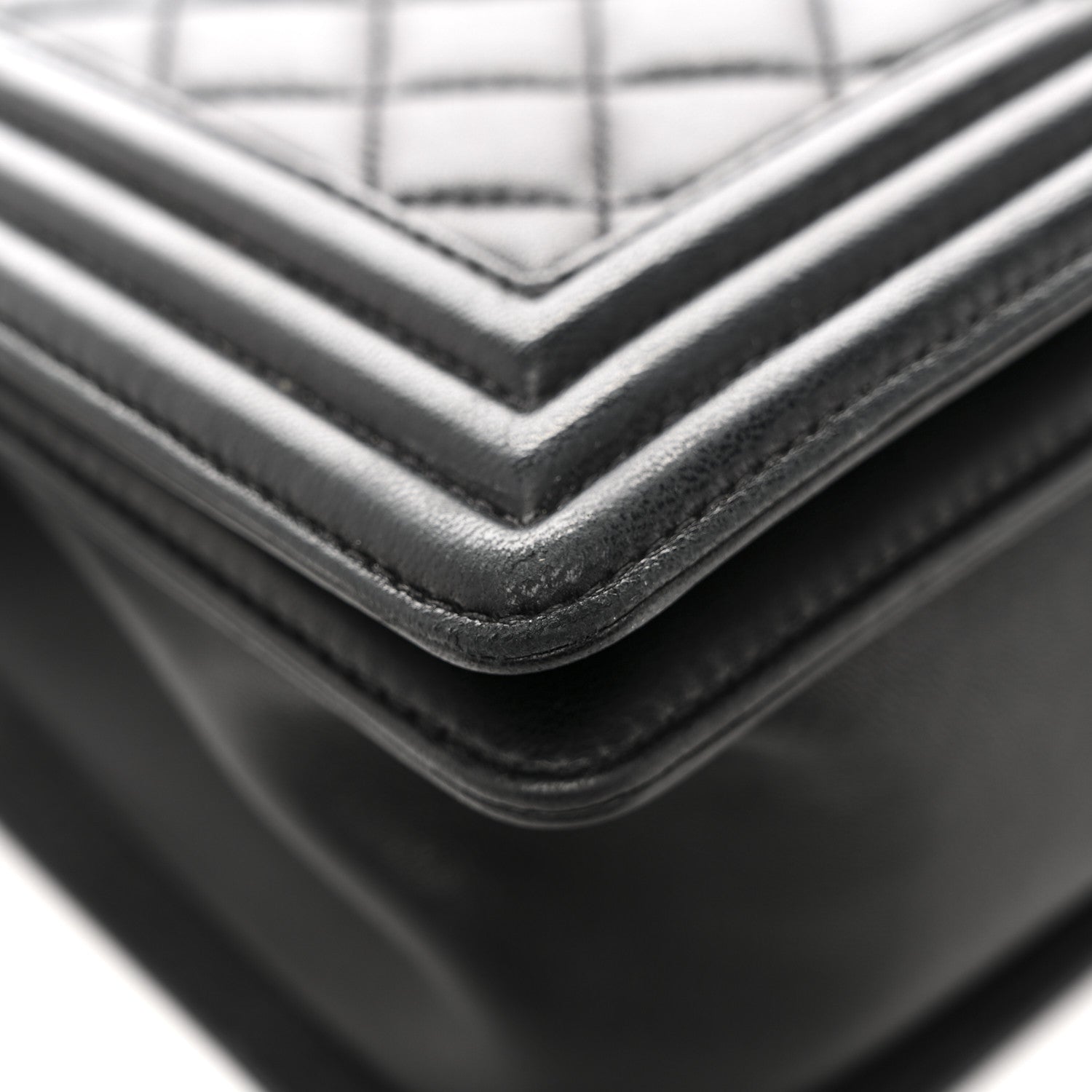 Chanel Lambskin Quilted Medium Boy Flap Black 12 of 13