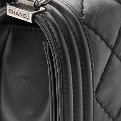 Chanel Calfskin Double Stitch Small Boy Flap Black 16 of 18