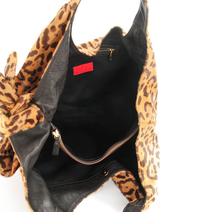 Valentino Garavani Pony Hair Leopard Nuage Hobo 6 of 10