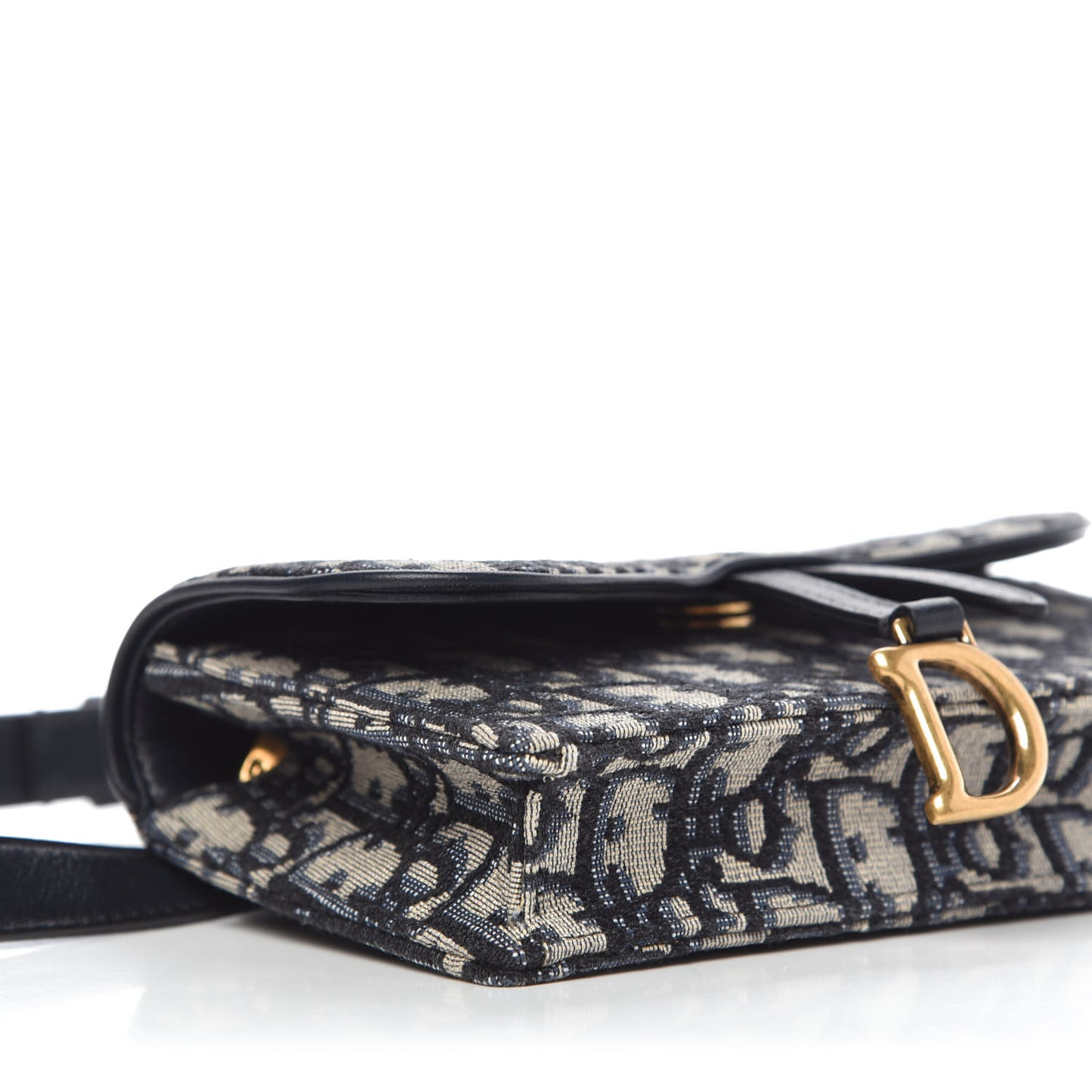 Oblique Saddle Belt Bag Blue