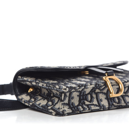Christian Dior Oblique Saddle Belt Bag Blue 6 of 10