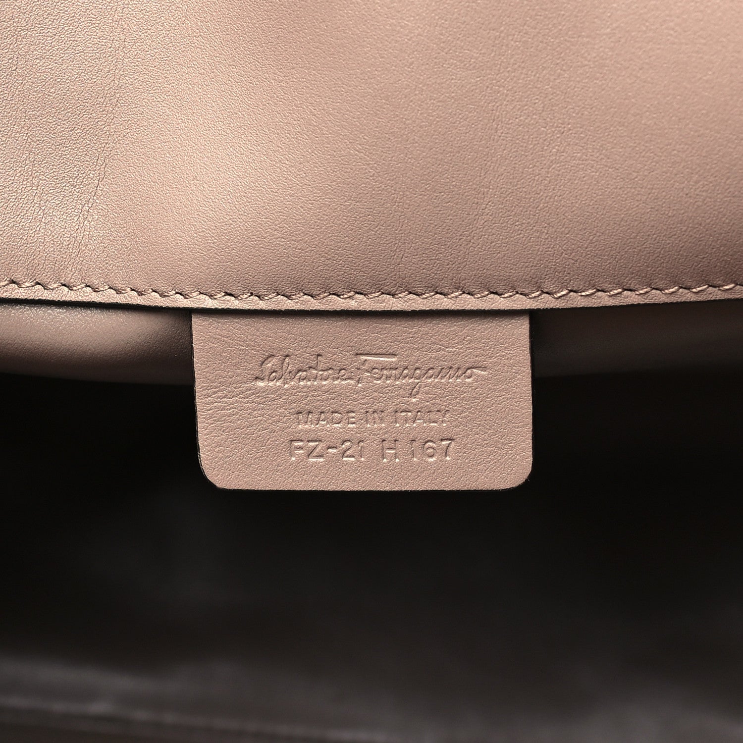 Salvatore Ferragamo Calfskin Large Studio Bag Fango 7 of 10