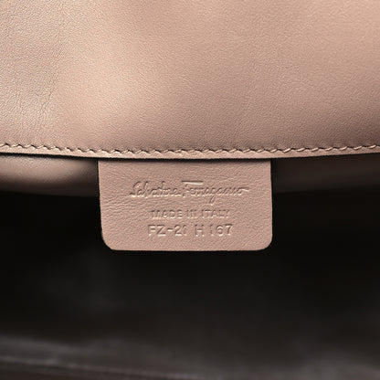 Salvatore Ferragamo Calfskin Large Studio Bag Fango 7 of 10