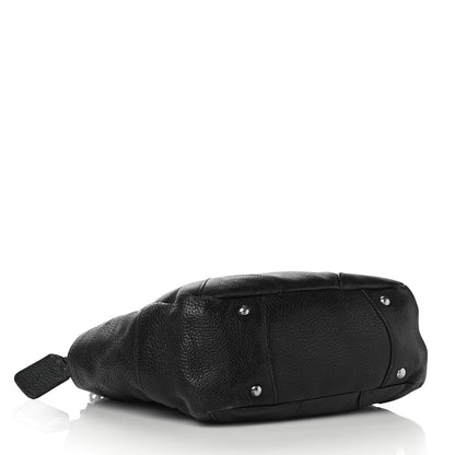 Prada Vitello Daino Side Pocket Hobo Black 3 of 11