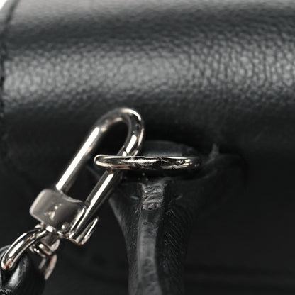 Louis Vuitton Calfskin Lockme Mini Backpack Black 10 of 10