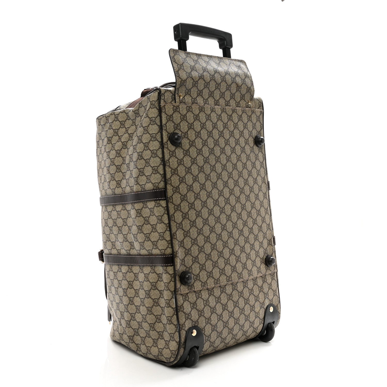 Gucci GG Plus Monogram Large Carry On Duffle Bag Brown 3 of 12