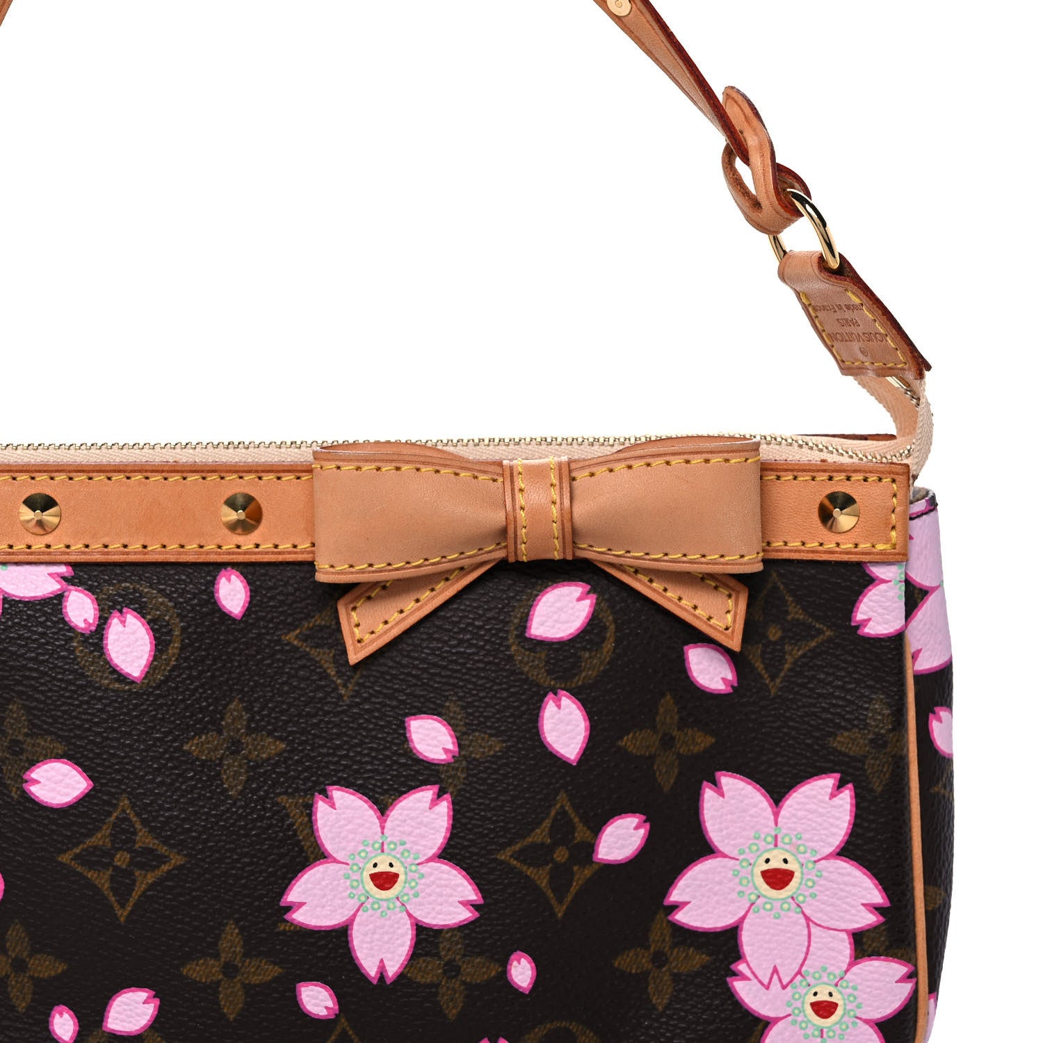 Louis Vuitton Monogram Cherry Blossom Pochette Accessories Brown 7 of 9