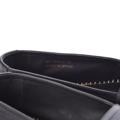 Saint Laurent Lambskin Monogram Espadrilles 39 Black 8 of 13
