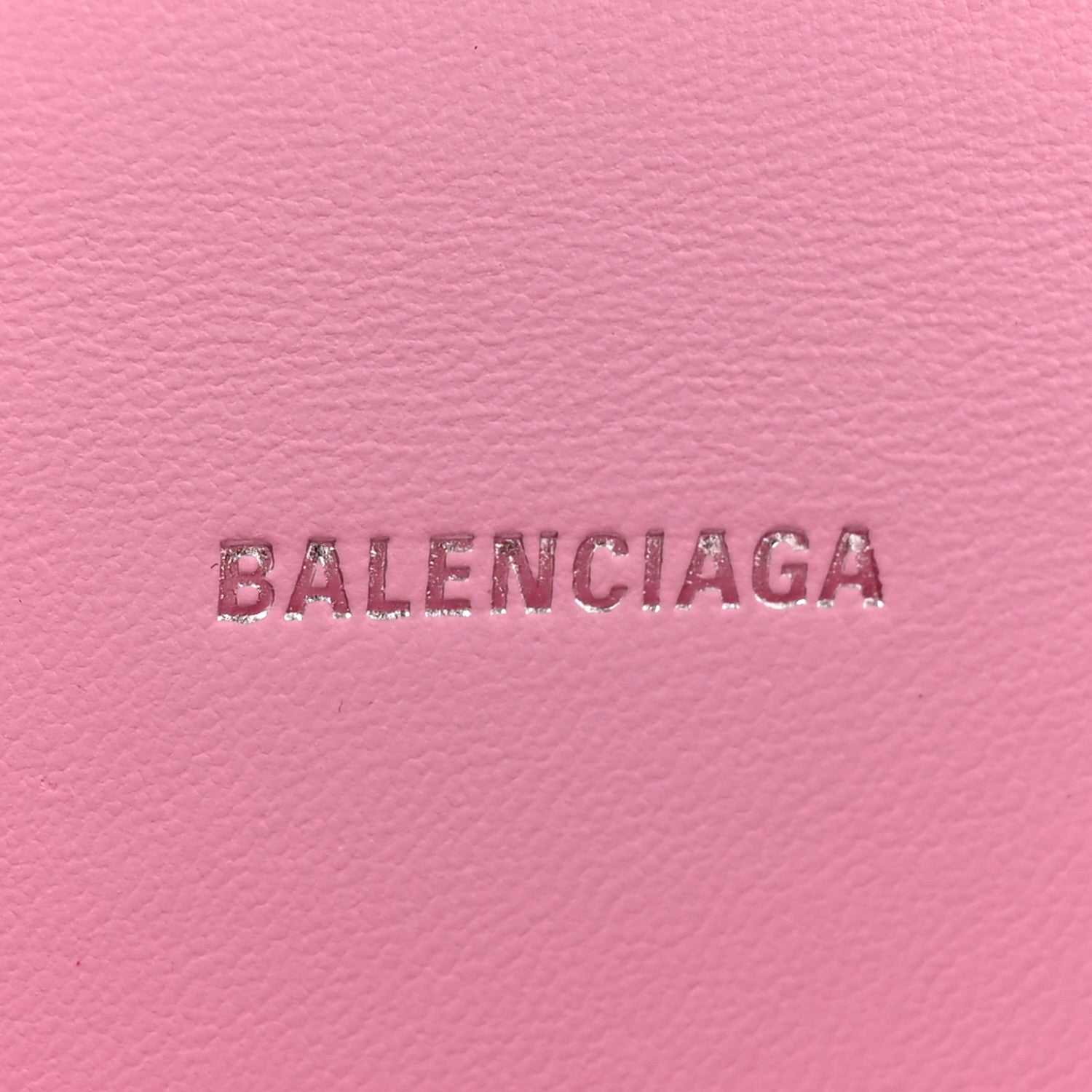 Balenciaga Shiny Calfskin Crocodile Embossed Hourglass Top Handle Bag XS Sweet Pink 6 of 12