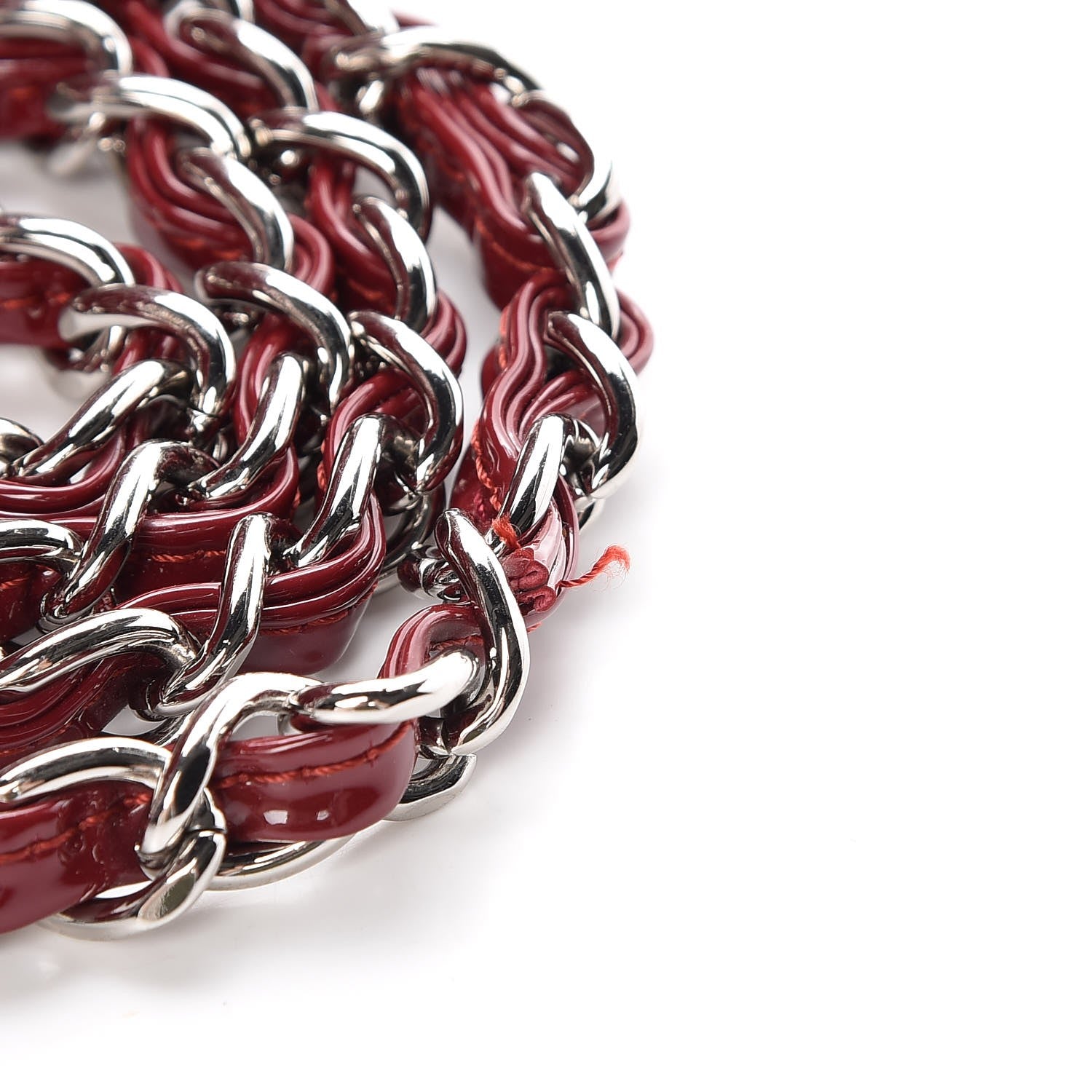 Chanel Patent Quilted Jumbo Double Flap Dark Red 8 of 15