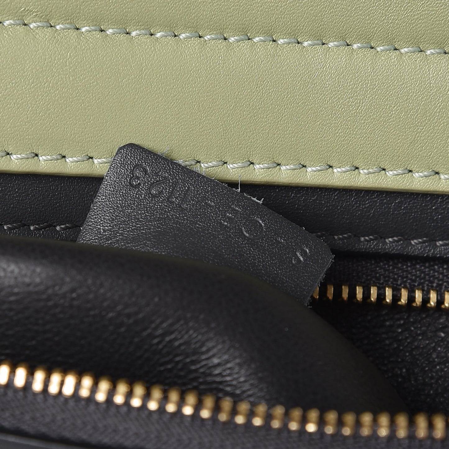 Smooth Calfskin Medium Tri-Color Trapeze Pistachio