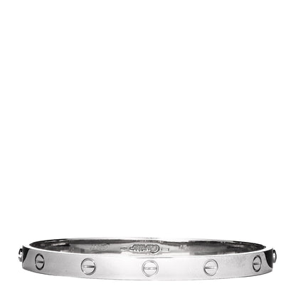 Cartier 18K White Gold LOVE Bracelet 20 1 of 9