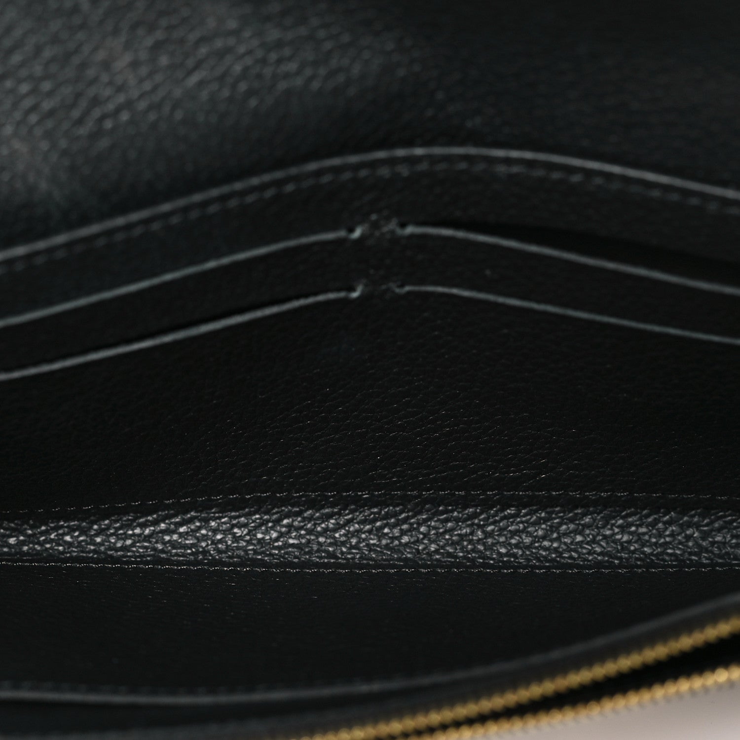 Louis Vuitton Empreinte Monogram Giant Emilie Wallet Black Beige 5 of 7
