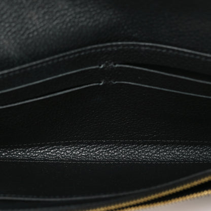 Louis Vuitton Empreinte Monogram Giant Emilie Wallet Black Beige 5 of 7