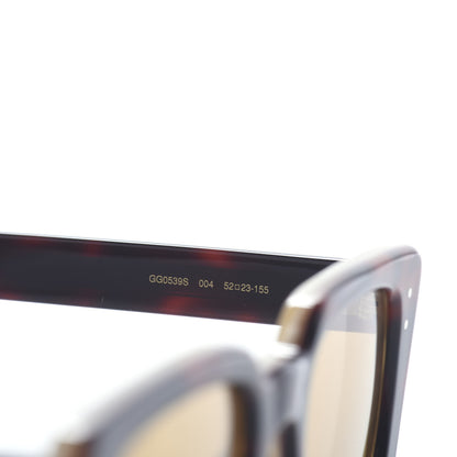 Gucci Acetate Rectangular Frame Sunglasses GG0539S Havana 5 of 6