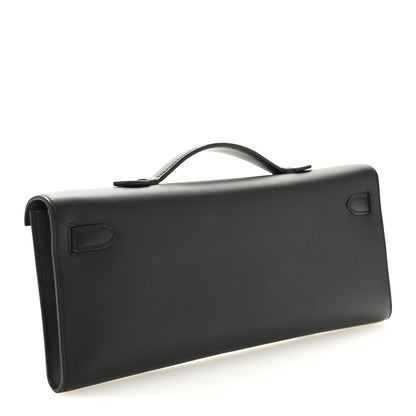 Hermes Swift Kelly Cut Clutch Pochette Black 3 of 11