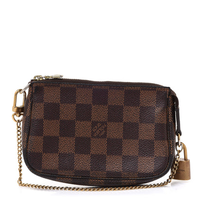 Louis Vuitton Damier Ebene Mini Pochette Accessories 1 of 9