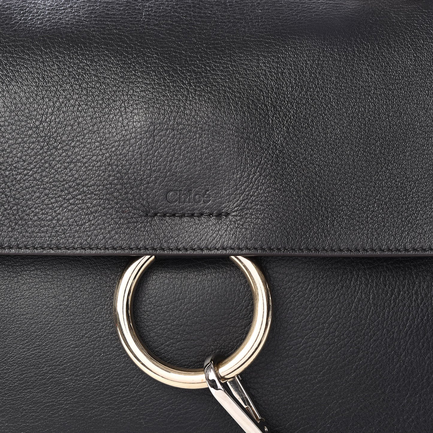Calfskin Medium Faye Day Shoulder Bag Black
