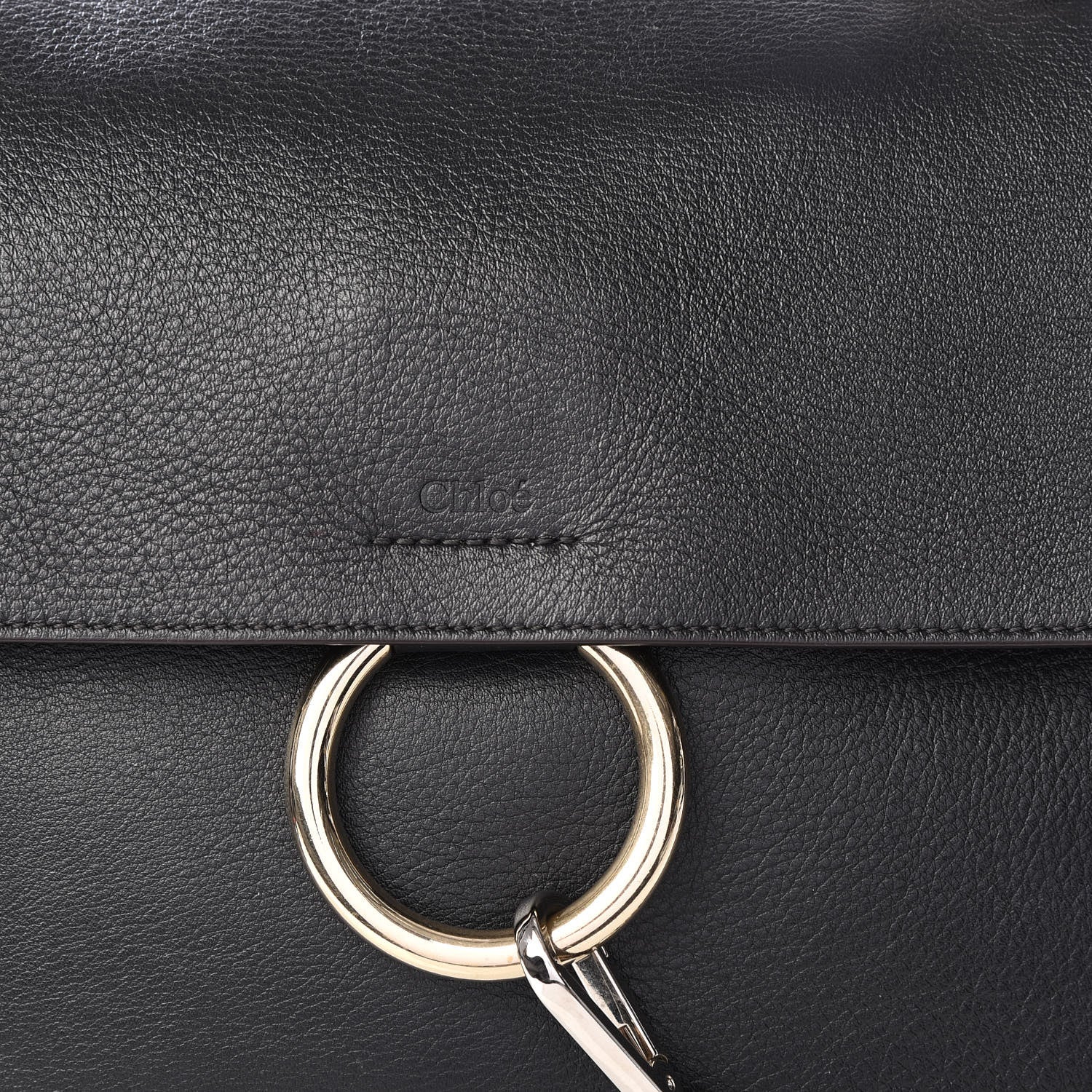 Chloe Calfskin Medium Faye Day Shoulder Bag Black 11 of 11