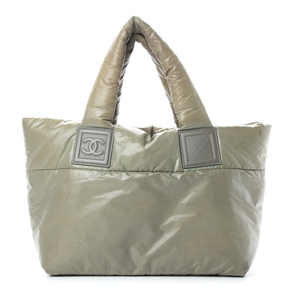 Chanel Nylon Quilted Small Coco Cocoon Reversible Tote Gray 1 of 21