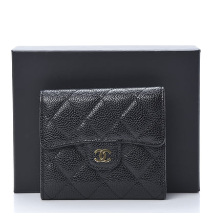Chanel Caviar Quilted Compact Flap Wallet Black 9 of 9