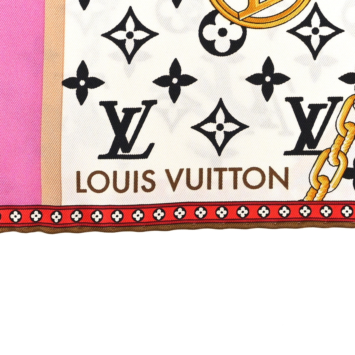 Louis Vuitton Silk Strap And Trunk Square 70 Scarf Brown 3 of 3