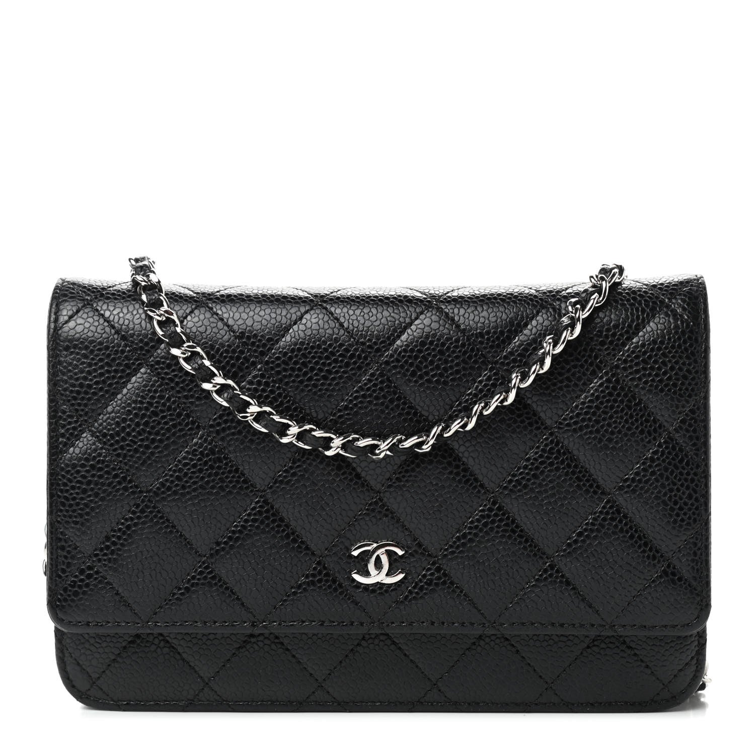 Chanel Caviar Quilted Wallet On Chain WOC Black 1 of 10