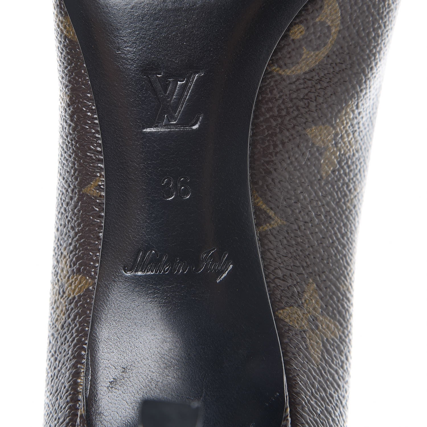 Louis Vuitton Monogram Cherie Pumps 36 Black 6 of 9