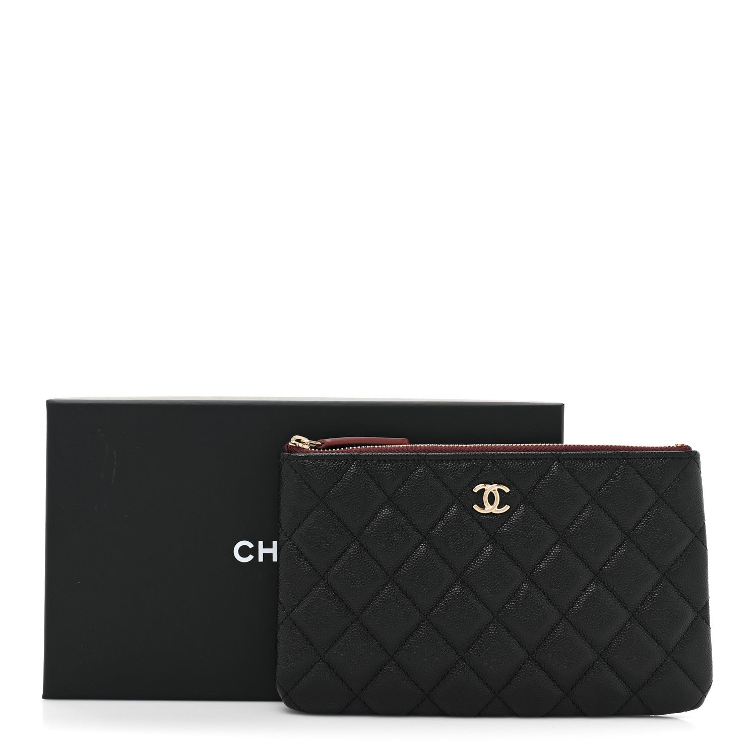 Chanel Caviar Quilted Cosmetic Case Black 10 of 10