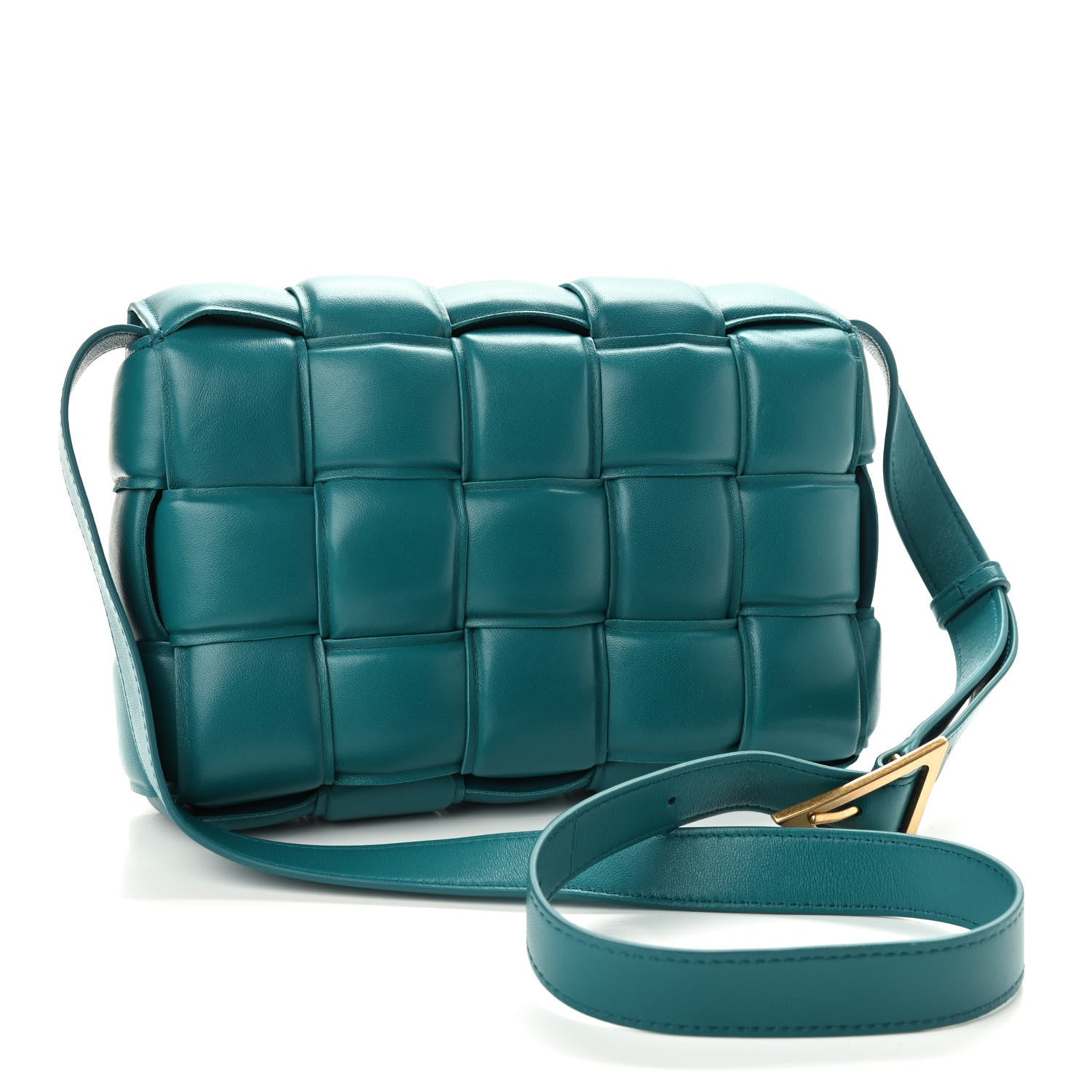 Bottega Veneta Nappa Maxi Intreccio Padded Cassette Crossbody Bag Mallard 3 of 9