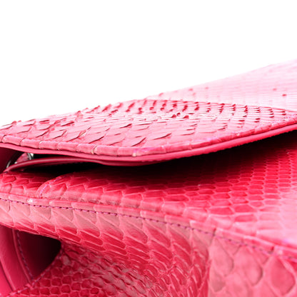 Chanel Snakeskin Jumbo Double Flap Pink 14 of 14