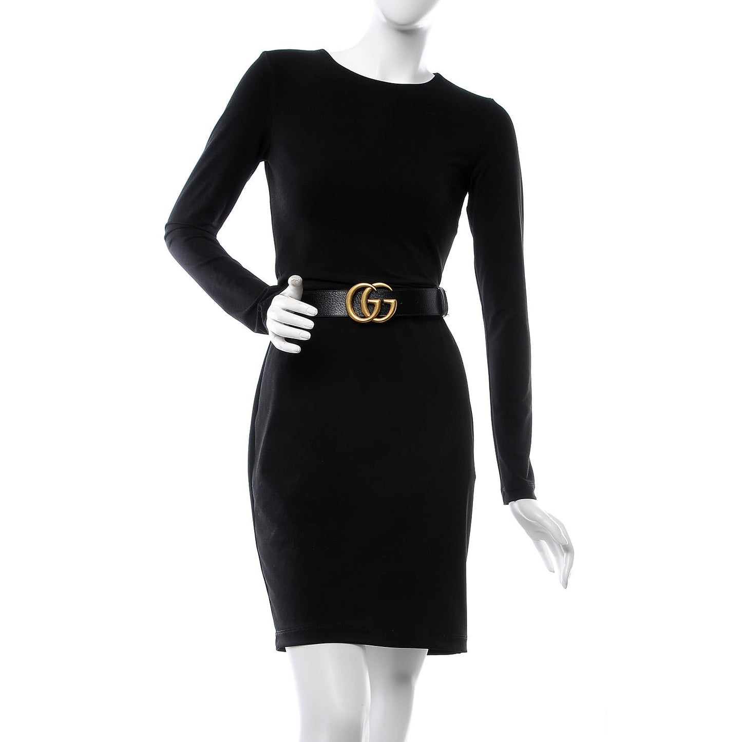 Textured Calfskin Double G 40mm Belt 90 36 Black