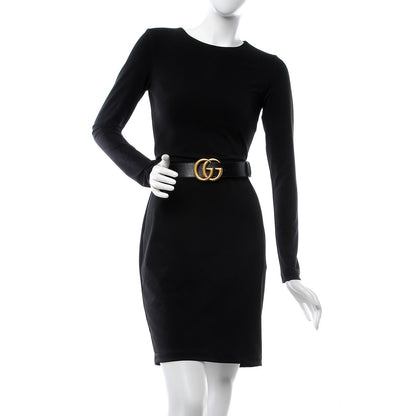 Gucci Textured Calfskin Double G 40mm Belt 90 36 Black 2 of 9