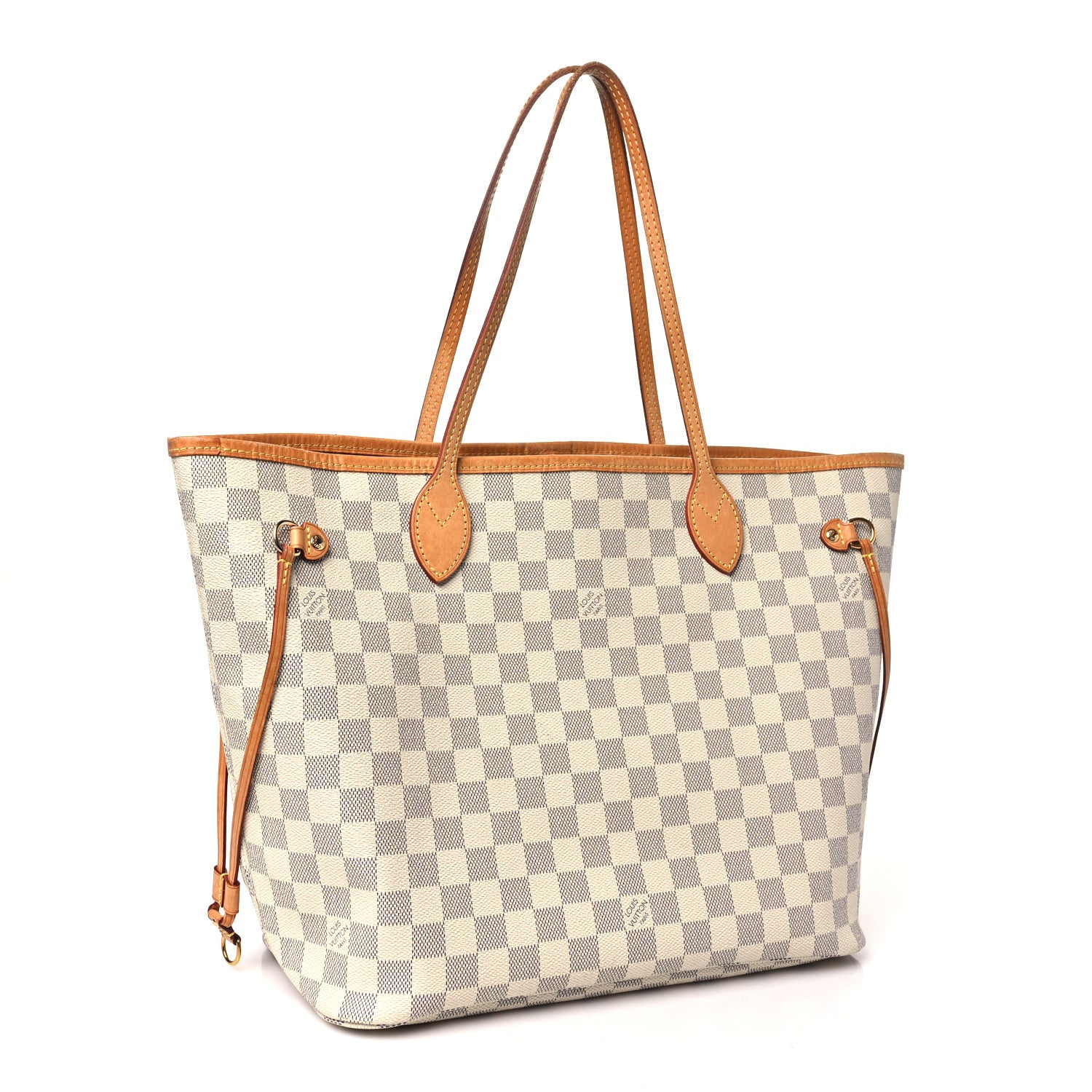 Louis Vuitton Damier Azur Neo Neverfull MM Rose Ballerine 3 of 12