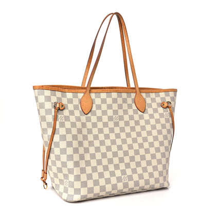 Louis Vuitton Damier Azur Neo Neverfull MM Rose Ballerine 3 of 12