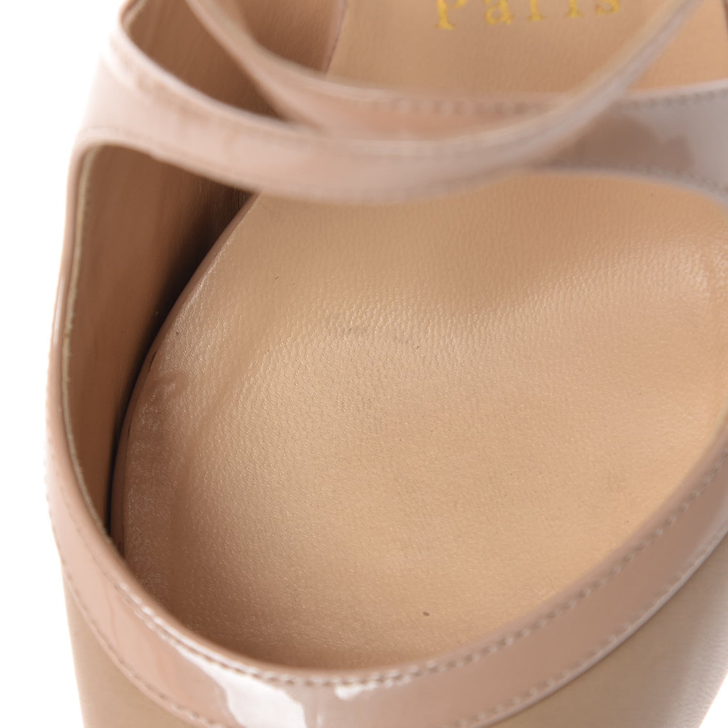 Nappa Patent Mira Bella 100 Sandals 37 Nude