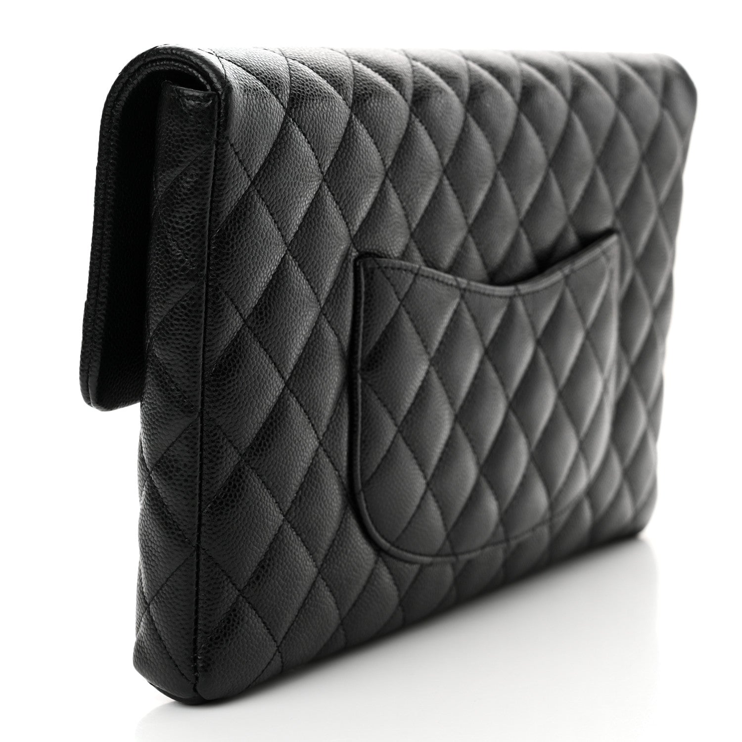 Chanel Caviar Quilted Flap Clutch Black 3 of 11