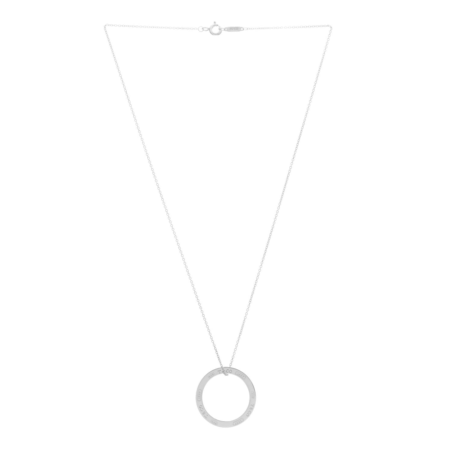 Sterling Silver 1837 Circle Pendant Necklace