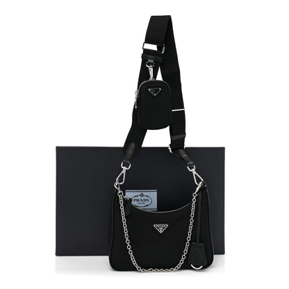 Prada Nylon Re-Edition 2005 Shoulder Bag Black 9 of 9