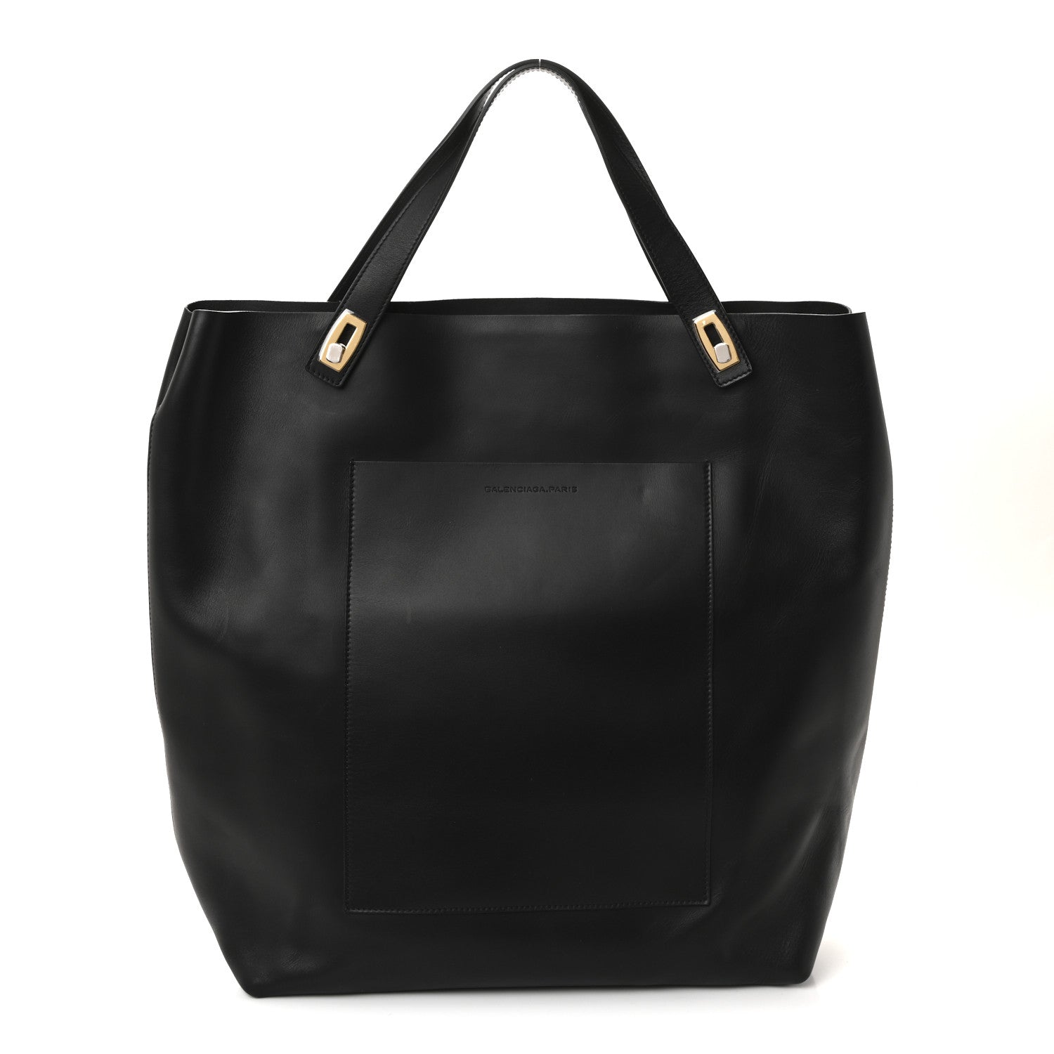 Balenciaga Calfskin Pocket Tote Black 1 of 10