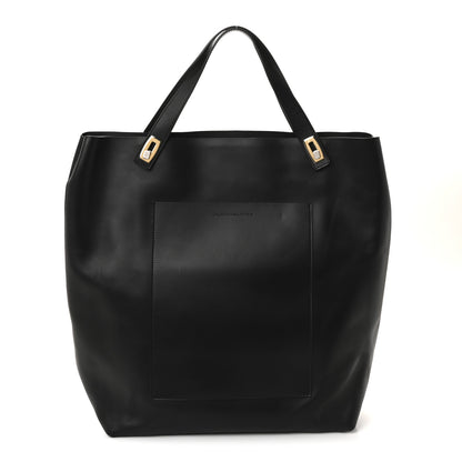 Balenciaga Calfskin Pocket Tote Black 1 of 10