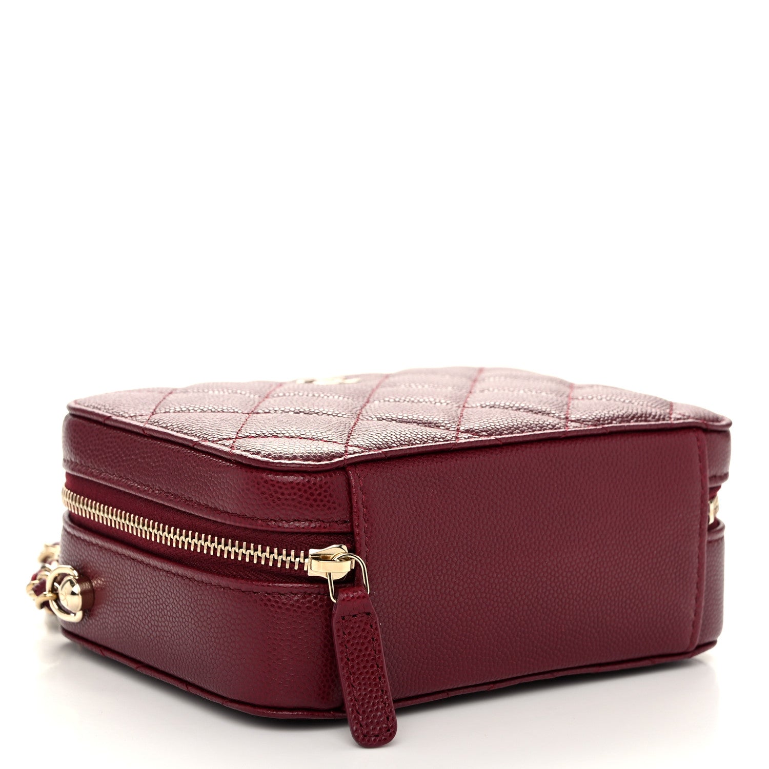 Chanel Caviar Quilted Camera Bag Burgundy 4 of 11
