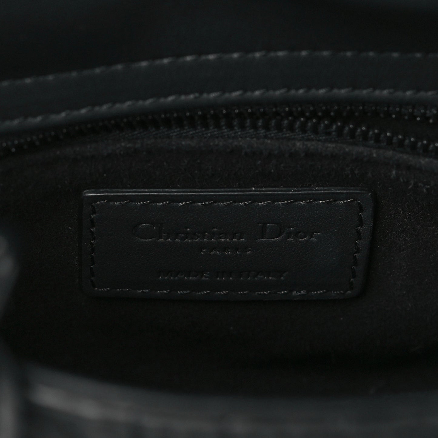 Ultra Matte Calfskin Cannage Mini Lady Dior Black