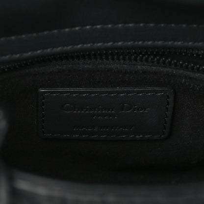 Christian Dior Ultra Matte Calfskin Cannage Mini Lady Dior Black 6 of 9