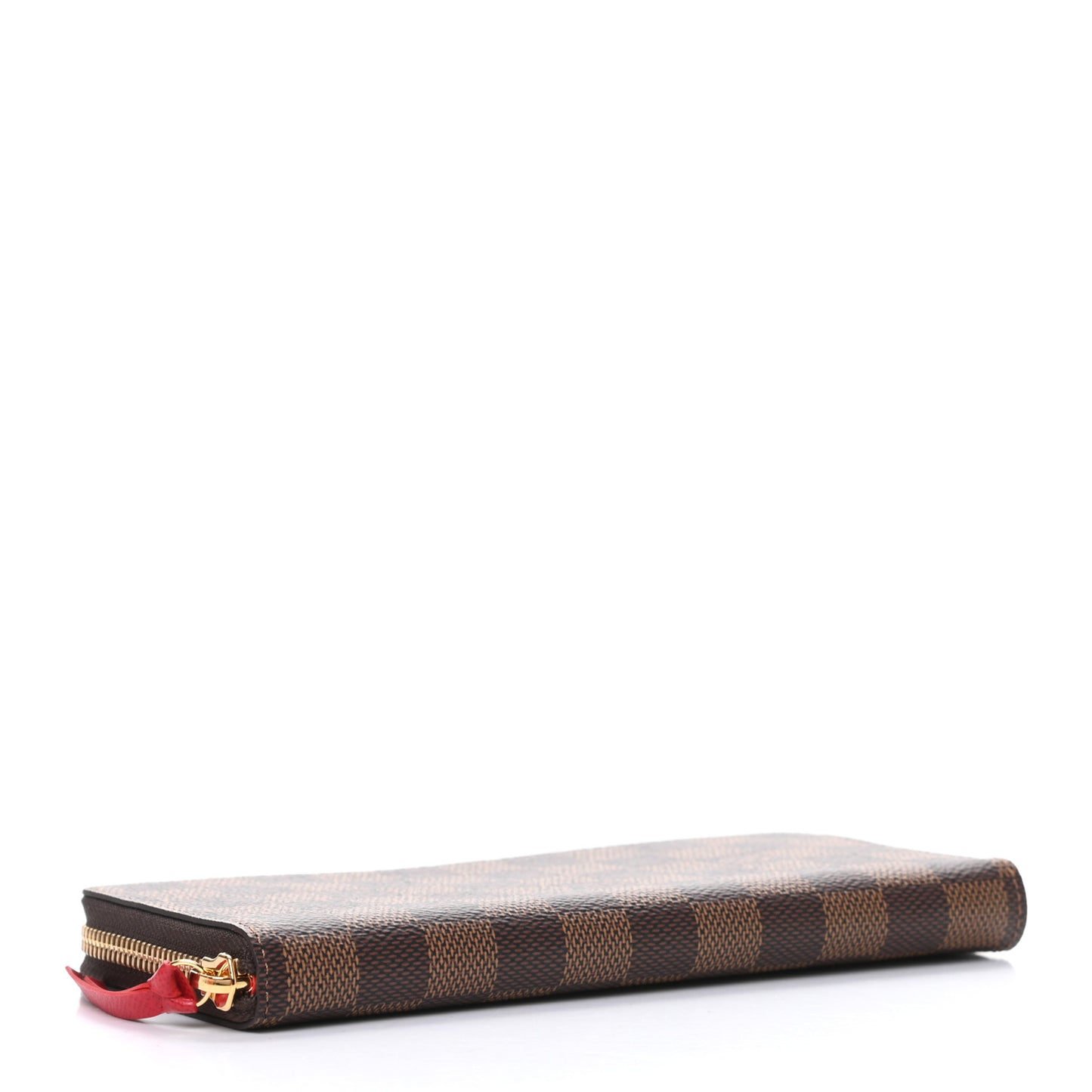 Damier Ebene Clemence Wallet Cherry