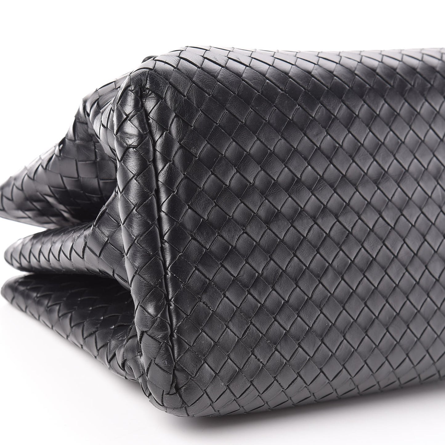 Light Calf Intrecciato Small Roma Black
