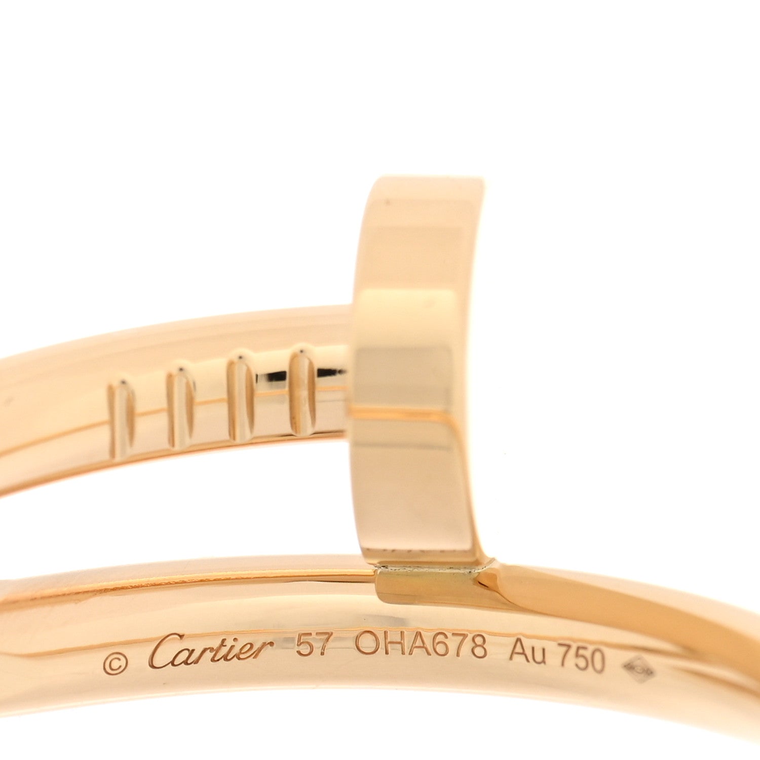 Cartier 18K Yellow Gold Juste Un Clou Ring 57 8 5 of 6