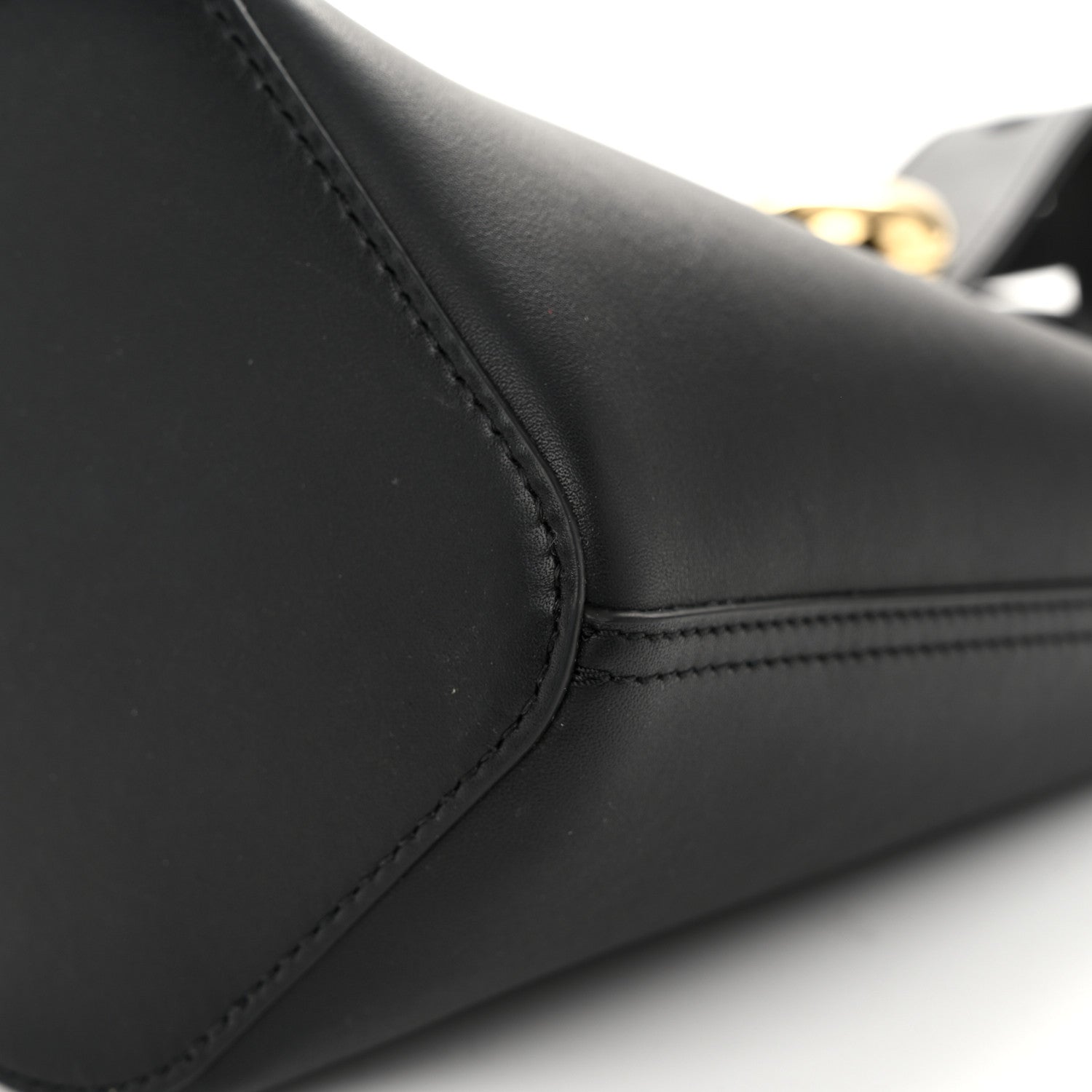 Loewe Soft Grained Calfskin Mini Pebble Bucket Bag Black 9 of 9