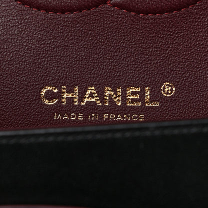 Chanel Lambskin Quilted Medium Double Flap Black 8 of 12